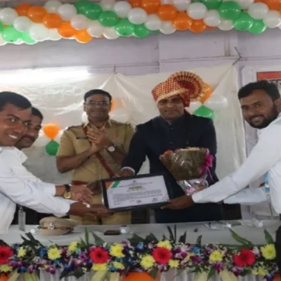 Felicitation by Tehsildar, Khalapur - for 2023 & 2024 on Republic Day For consistent dedicated community work and services in Khalapur